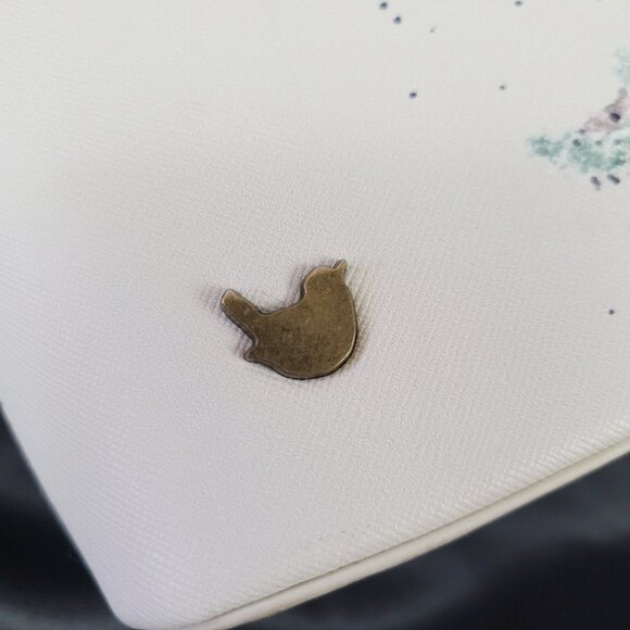 Wrendale Designs Cosmetics Bag Little Tweets Bird Flowers Wren by Hannah Dale - Picture 5 of 15